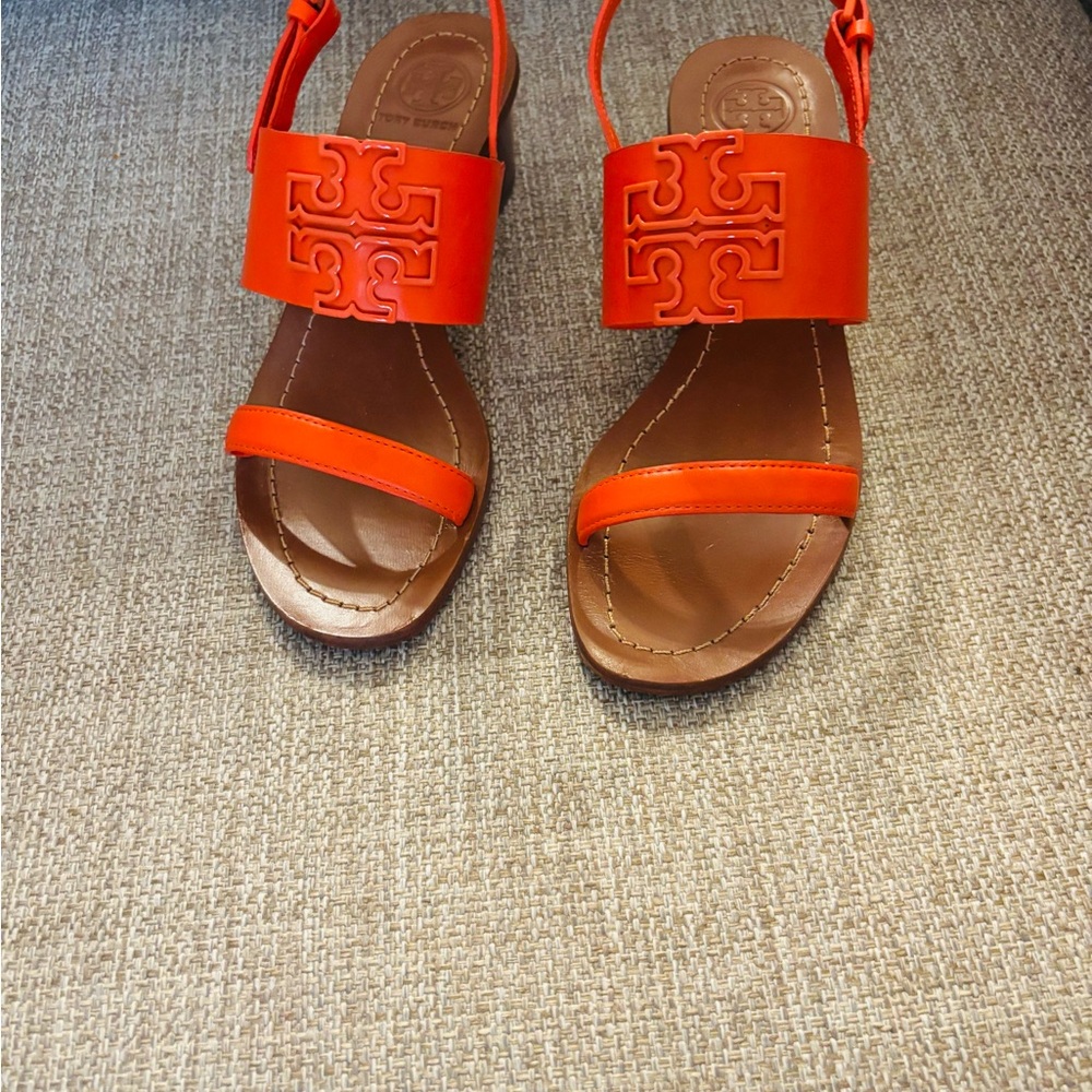 Tory Burch Vibrant Orange Sandals